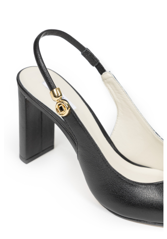 Szpilki na słupku w kolorze czarnym