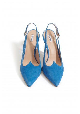  Saphire slingback heels 