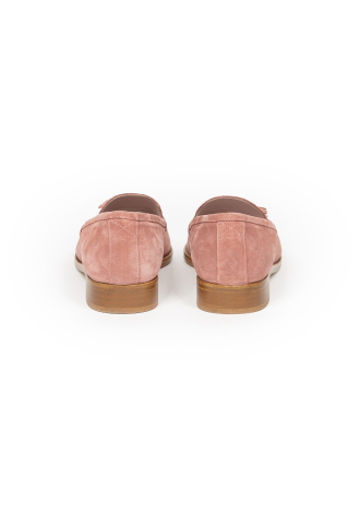 Mokasyny z zamszu w kolorze różowym