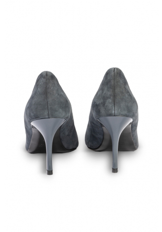 Classic grey suede stilettos 