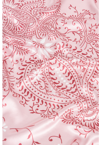 Jedwabna chusta w ciemnoróżowy print