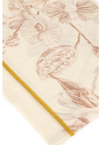 Szal wykonany cienką kaszmirową włóczką