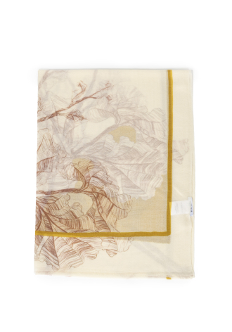 Szal wykonany cienką kaszmirową włóczką