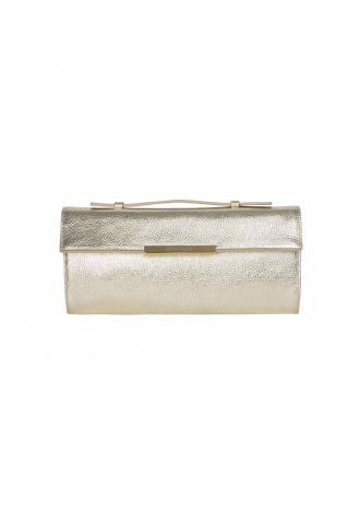 Goldfarbene steife Clutch