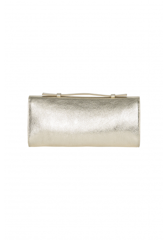 Goldfarbene steife Clutch