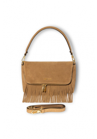 Camel bag with tassels