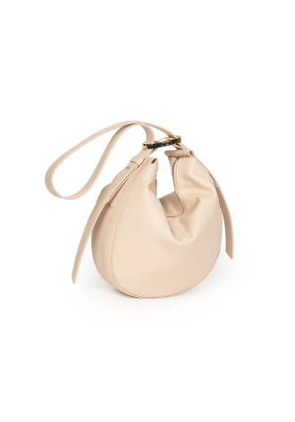 Torebka w formie worka w kolorze jasnoróżowym