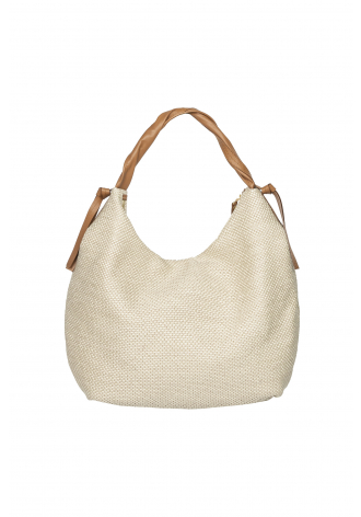 Beige large cloth bag