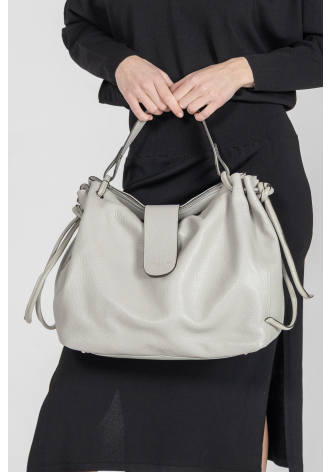 Duża jasnoszara torba