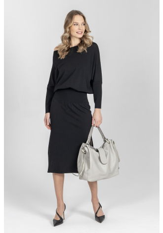 Duża jasnoszara torba