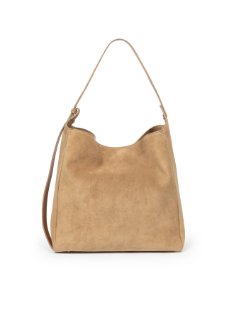 Duża miękka torba z zamszu