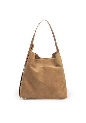 Duża miękka torba z zamszu