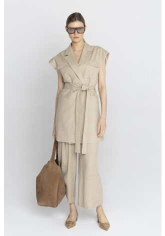 Duża miękka torba z zamszu