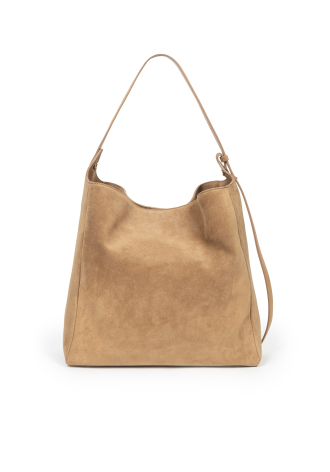 Duża miękka torba z zamszu