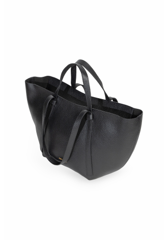  Large black semi-round bag