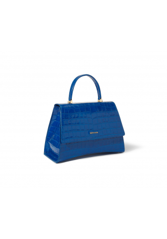 Elegant glossy leather handbag