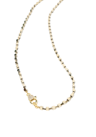 Gold-coloured necklace