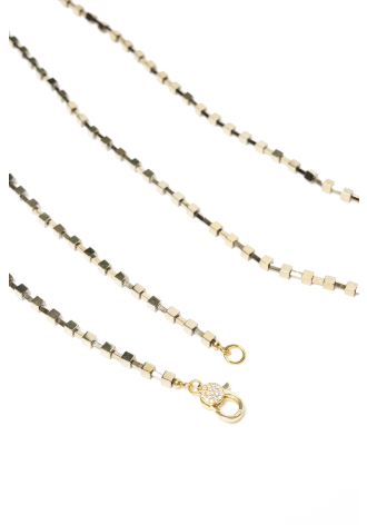 Gold-coloured necklace