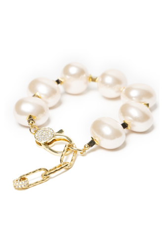 Bransoletka z dużymi perłami