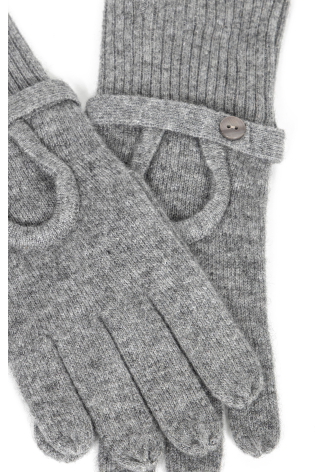 Rękawiczki z kaszmiru w kolorze szarym