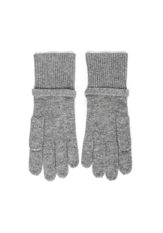 Rękawiczki z kaszmiru w kolorze szarym