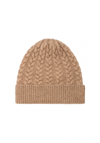  Light brown cashmere beanie