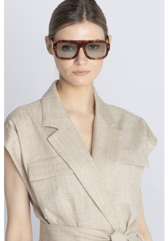 Okulary przeciwsłoneczne z motywem panterki