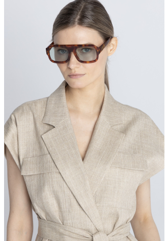 Okulary przeciwsłoneczne z motywem panterki