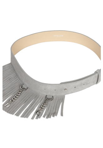 Szary pasek z frędzlami