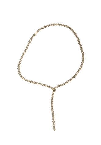 Elegant gold-coloured jewellery belt