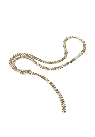 Hematytowy pasek wykonany z drobnych koralików