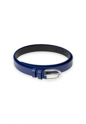 Sapphire narrow leather belt