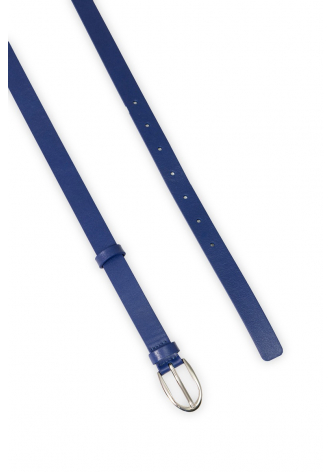 Sapphire narrow leather belt