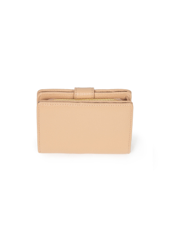 Klasyczny beżowy niewielki portfel