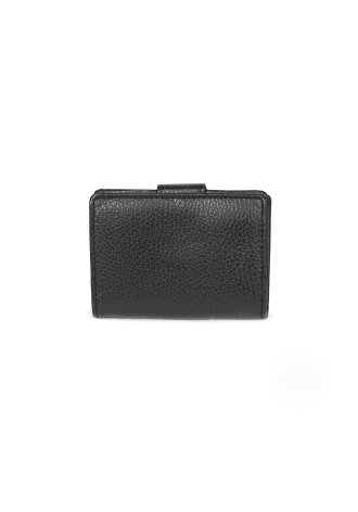 Czarny klasyczny niewielki portfel