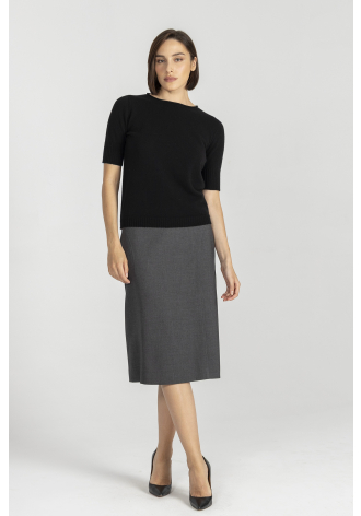 Szara klasyczna spódnica 