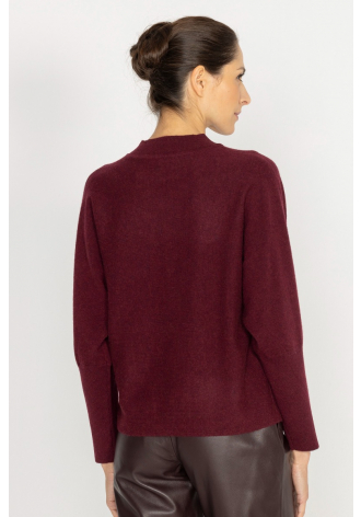 Maroon jumper with dolman sleeves 