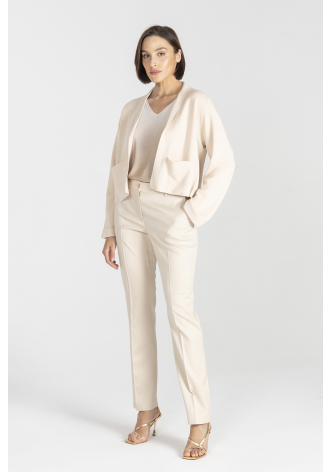 Kurzer Cardigan in Hellrosa