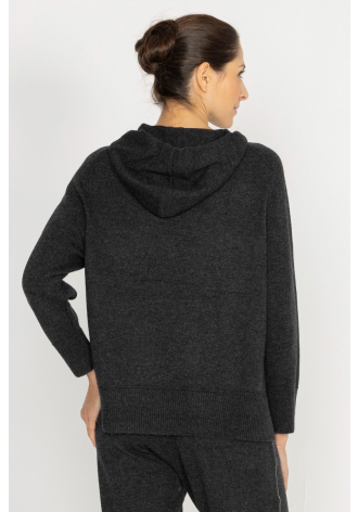 Graphite hooded sweatshirt