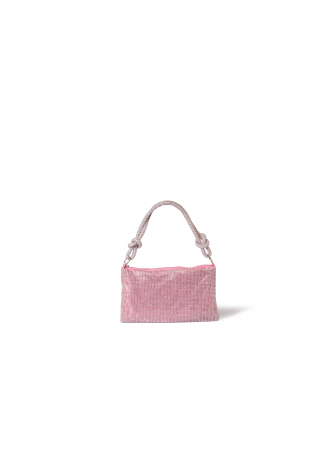 Soft pink evening bag