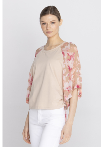Bluzka  motywem magnolii