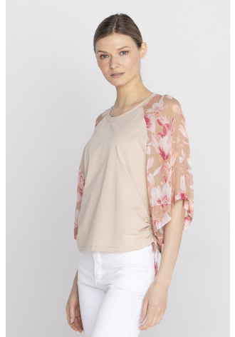 Bluzka  motywem magnolii