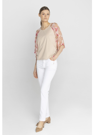 Bluzka  motywem magnolii