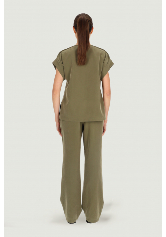 Loose khaki blouse