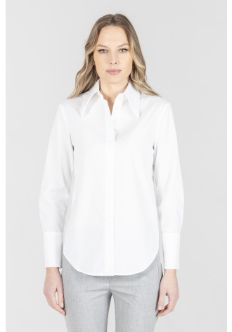 Biała biznesowa koszula