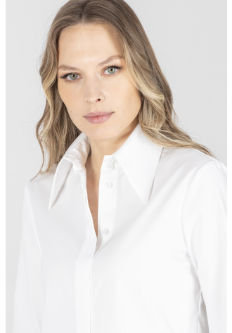 Biała biznesowa koszula