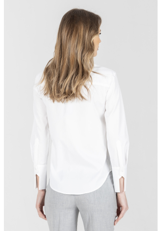 Biała biznesowa koszula