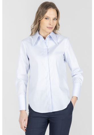 Biznesowa koszula w kolorze niebieskim