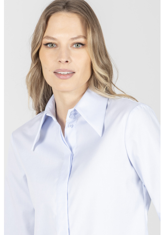Biznesowa koszula w kolorze niebieskim
