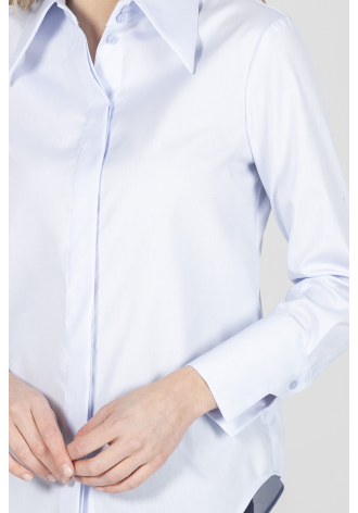 Biznesowa koszula w kolorze niebieskim